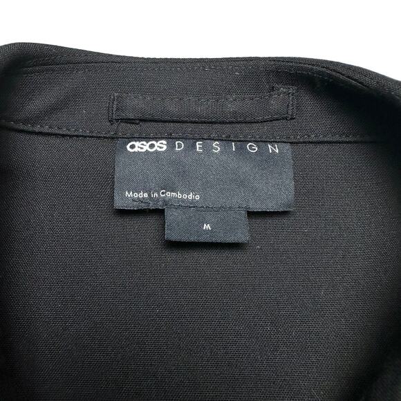 ASOS Design | Men | Black Smart Cropped Light Trucker Jacket | Size Medium - Picture 3 of 12